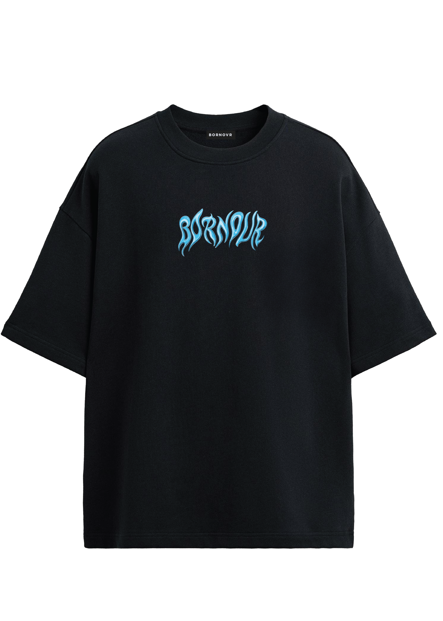 Bornovr Brand Carrier Oversized Tee – Puff Print T-Shirt (Unisex)